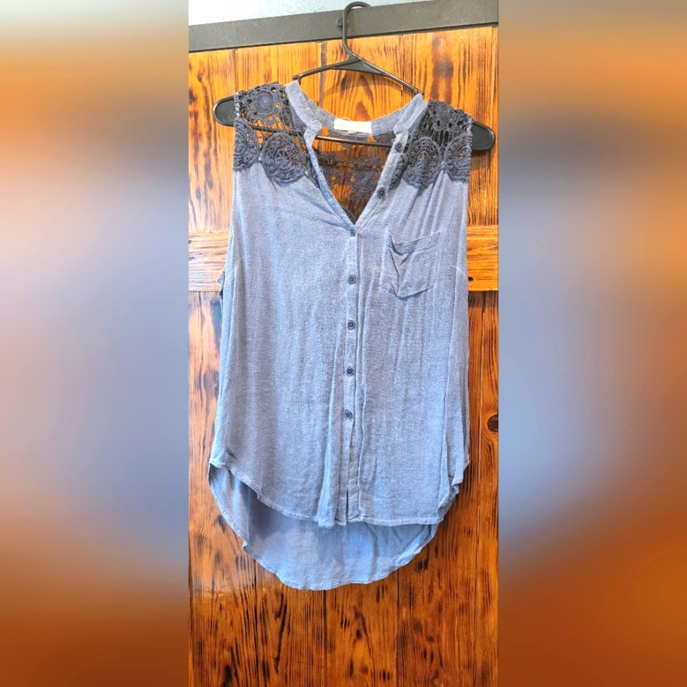 Button up tank top